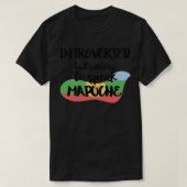 T-shirt Introverti mais prêt à parler mapuche (Design devant)