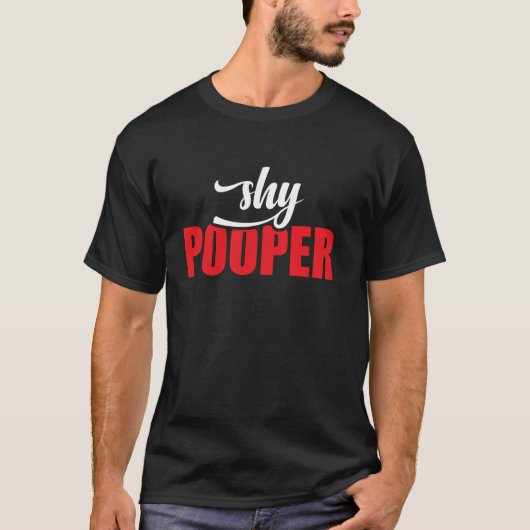 T-shirt Introverti timide qui fait caca Blagues sur les di (Devant)