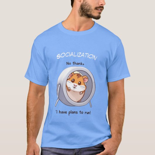 T-shirt introvertir hamster (Devant)