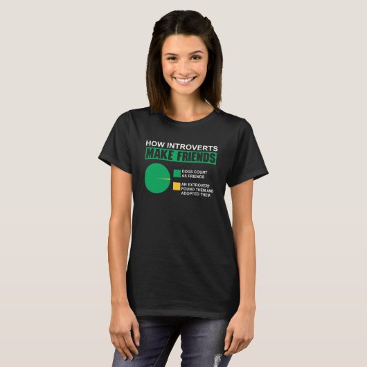 T-shirt Introvertir Les Faits Anti-Social Introduction Pou (Devant entier)