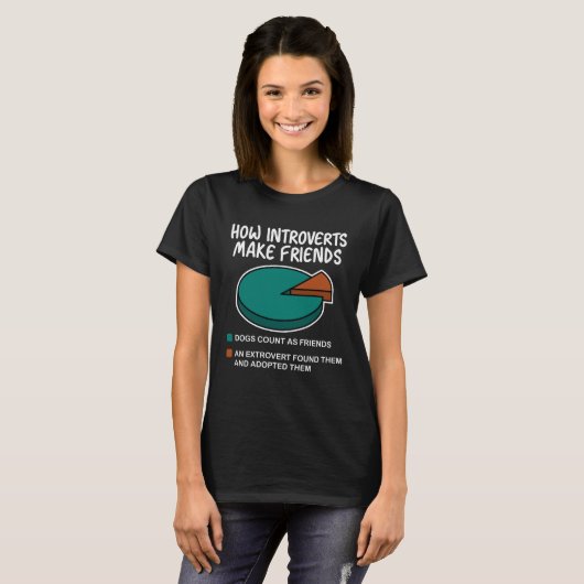 T-shirt Introvertir Les Faits Anti-Social Introduction Pou (Devant entier)