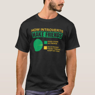 T-shirt Introvertir Les Faits Anti-Social Introduction Pou