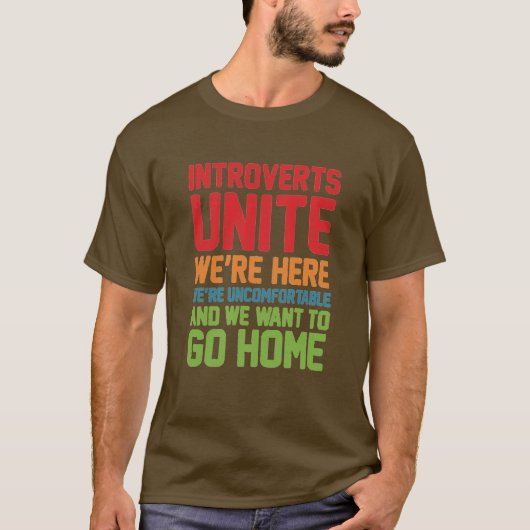 T-shirt introverts unissent… (Devant)