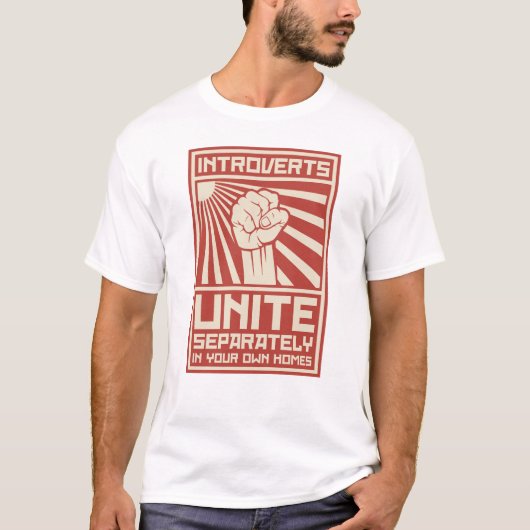 T-shirt Introverts unissent séparément dans vos propres (Devant)