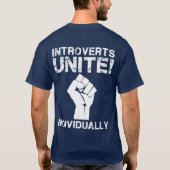 T-shirt IntroverVERS Unite !... Individuellement (Dos)