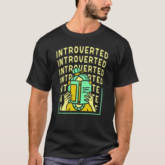 T-shirt IntroververVERTS Introvert Shy Shyness (Devant)