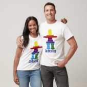 T-shirt Inukshuk en couleur (Unisexe)