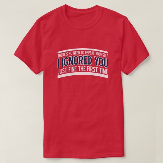 T-shirt inutile de vous répéter... (Design devant)