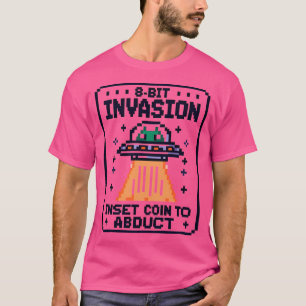 T-shirt Invasion 8 Bits Insérer une pièce à enlever