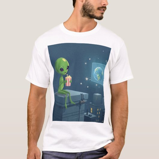 T-shirt invasion Alien (Devant)