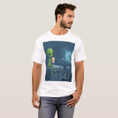 T-shirt invasion Alien (Devant entier)