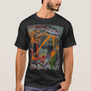 T-shirt Invasion de soucoupes volantes Ufo 1950 Sience Fic