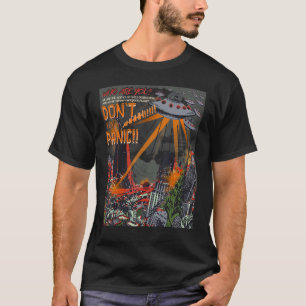 T-shirt Invasion de soucoupes volantes Ufo 1950's Sience F