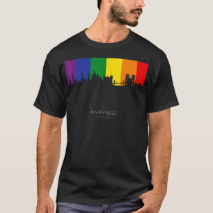 T-shirt Inverness Scotland Travel Souvenir Skyline Cute