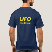 T-shirt Investigateur d'UFO (Dos)