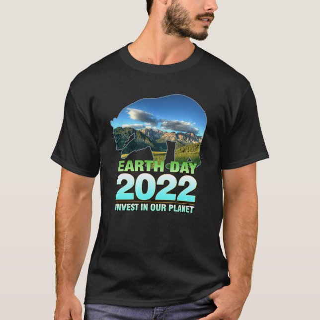 T-shirt Investir dans notre planète - Jour des terres 2022 (Devant)