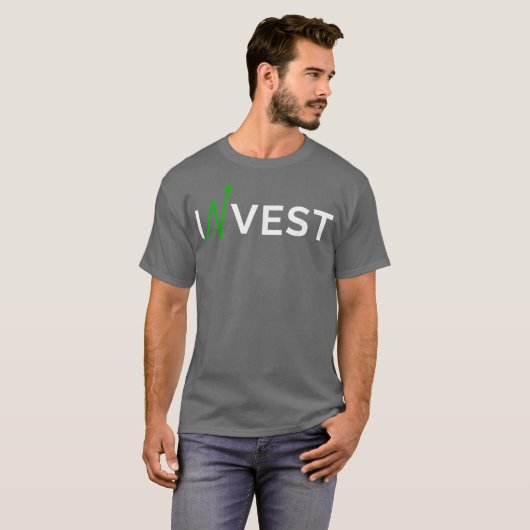 T-shirt Investir Stock Marché Trading Jour Trader Argent (Devant entier)