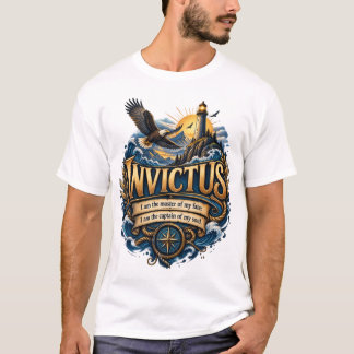 T-shirt Invictus Maître de Mon Destin Art Inspirationnel