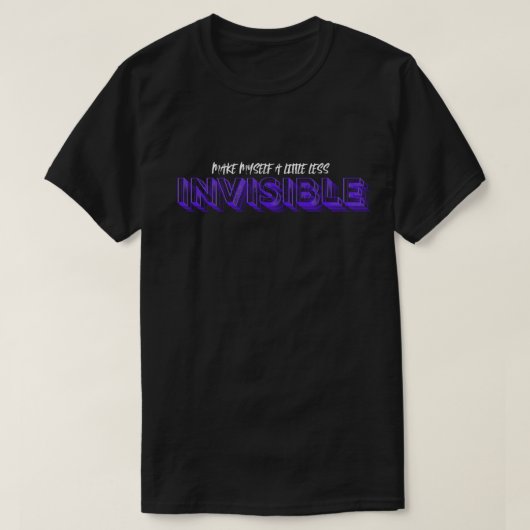T-Shirt invisible (Design devant)
