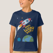 T-shirt Invité de la fête scientifique à la fusée d'honneu (Devant)
