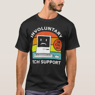 T-shirt Involuntaryech Support funny