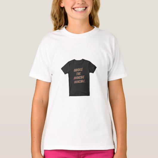 T-shirt Invoquer l'invincible (Devant)