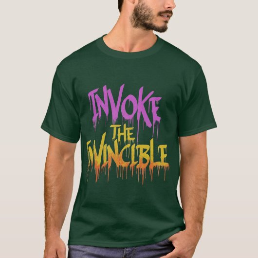 T-shirt Invoquer l'invincible (Devant)