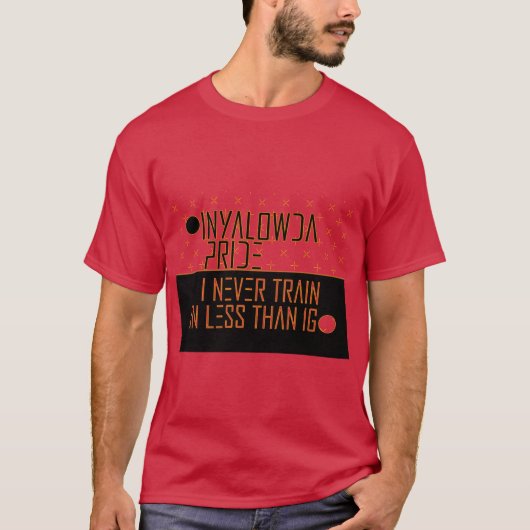 T-shirt Inyalowda Pride rétro (Devant)