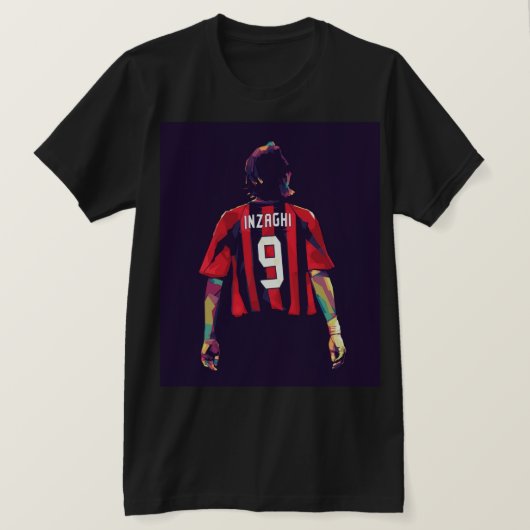 T-shirt Inzaghi wpap pop art  (Design devant)