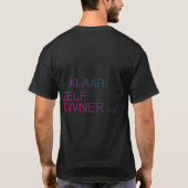 T-shirt Io Klaar Zelf Vous Propriétaire (Dos)