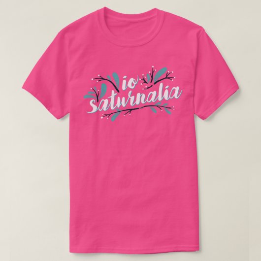 T-shirt Io Saturnalia floral (Design devant)