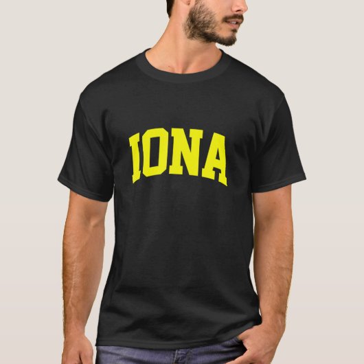 T-shirt Iona Arch Athletic College University Alumni Style (Devant)