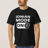 T-shirt Ionian Music Mode On - Hommes (Devant)