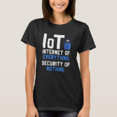 T-shirt Iot Internet Of Everything Security Of Nothing Cyb (Devant)