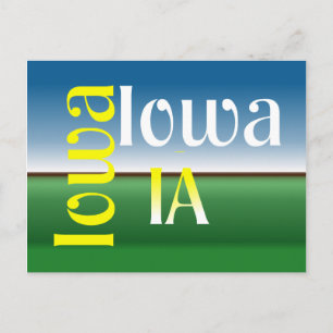 T-SHIRT Iowa Briefkaart