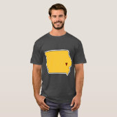 T-shirt Iowa City State Outline (Devant entier)