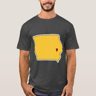 T-shirt Iowa City State Outline