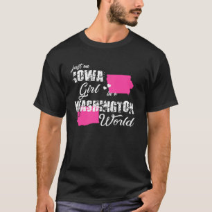 T-shirt Iowa Juste une fille de l'Iowa à Washington
