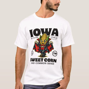 T-shirt Iowa : mon groupe sanguin