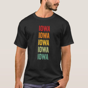 T-shirt Iowa Rainbow État de l'Iowa