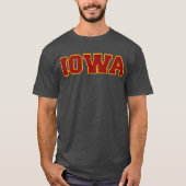 T-shirt Iowa rouge et or (Devant)