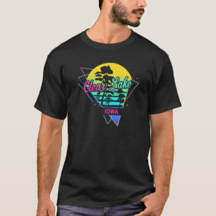T-shirt Iowa USA Nostalgale Retro Clear Lake