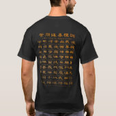 T-shirt Ip Man's Wing Chun Règles de conduite (Dos)