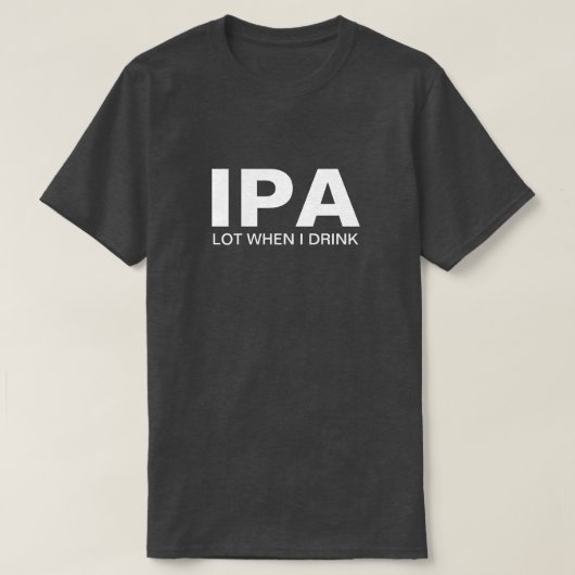 T-shirt IPA Drôle de boisson (Design devant)