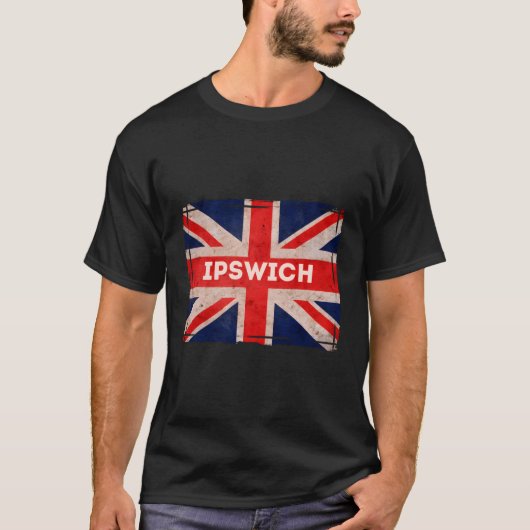T-shirt Ipswich Drapeau Plage Suffolk (Devant)