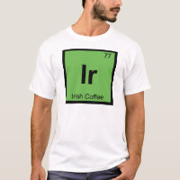 Ir - Chimie du café irlandais Symbole du tableau p