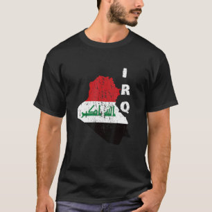 T-shirt Irak Carte Irak drapeau Irak drapeau Irak drapeau 