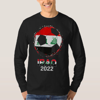 T-shirt Irak Drapeau 2022 Supporter Irakienne Soccer Team