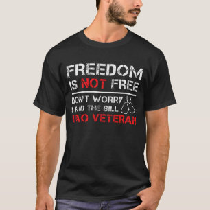 T-shirt Irak L'ancien combattant de l'OIF OEF La liberté