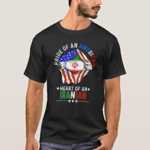T-shirt Iran American America Pride pays étranger Ira